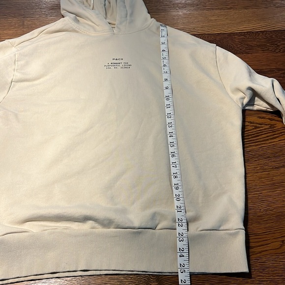 P & Co A Mindset For Purposeful Living Tan/Cream Hoodie Unisex- Small - Picture 10 of 10